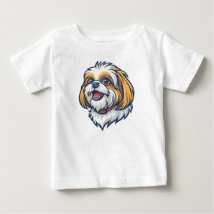 Camiseta De Bebé Cachorro de raza Shih Tzu adorable