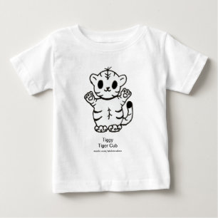 Camiseta De Bebé Cachorro de Tigre Tiggy