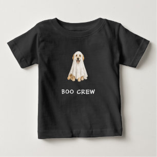 Camiseta De Bebé Cachorro Dorado Adorable Tripulación Fantasma de H