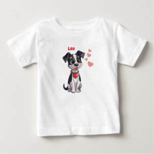 Camiseta De Bebé Cachorro enamorado