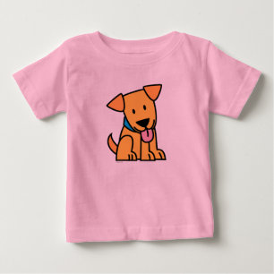 Camiseta De Bebé cachorro Labrador Retriever sentado dorado lindo
