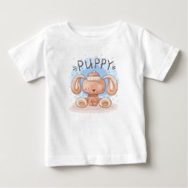 Camiseta de bebé cachorro lindo