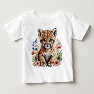 Camiseta De Bebé Cachorro lindo de lince rojo