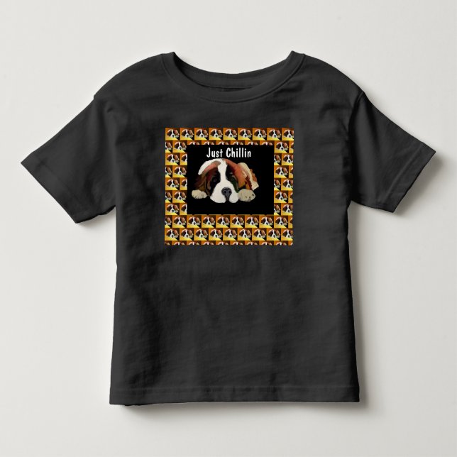 Camiseta De Bebé Cachorro San Bernardo (Anverso)