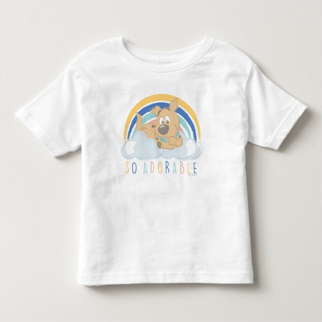 Camiseta De Bebé Cachorro Scooby-Doo "tan adorable" (Anverso)