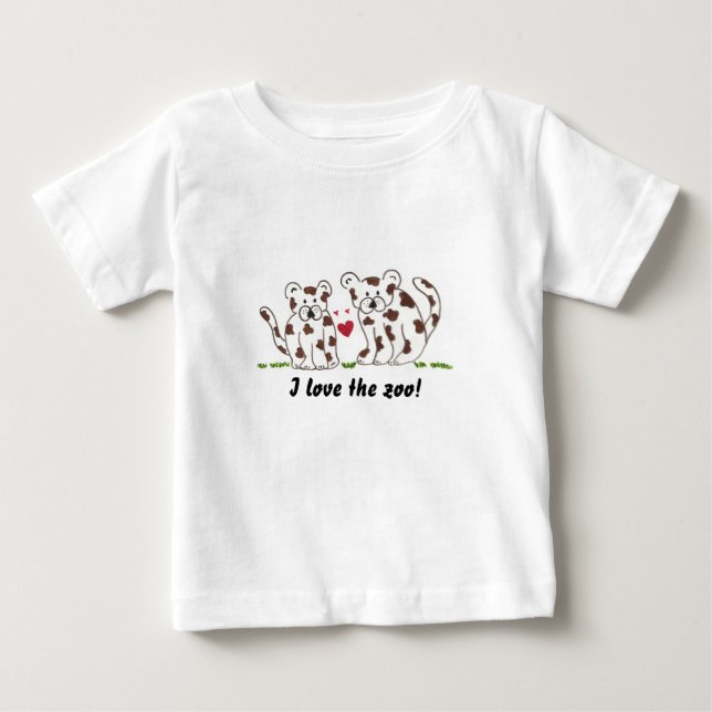 Camiseta De Bebé Cachorros de Leopardo (Anverso)