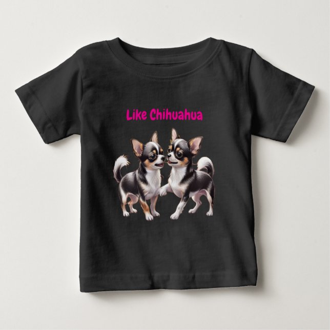 Camiseta De Bebé Cachorros divertidos de Chihuahua (Anverso)