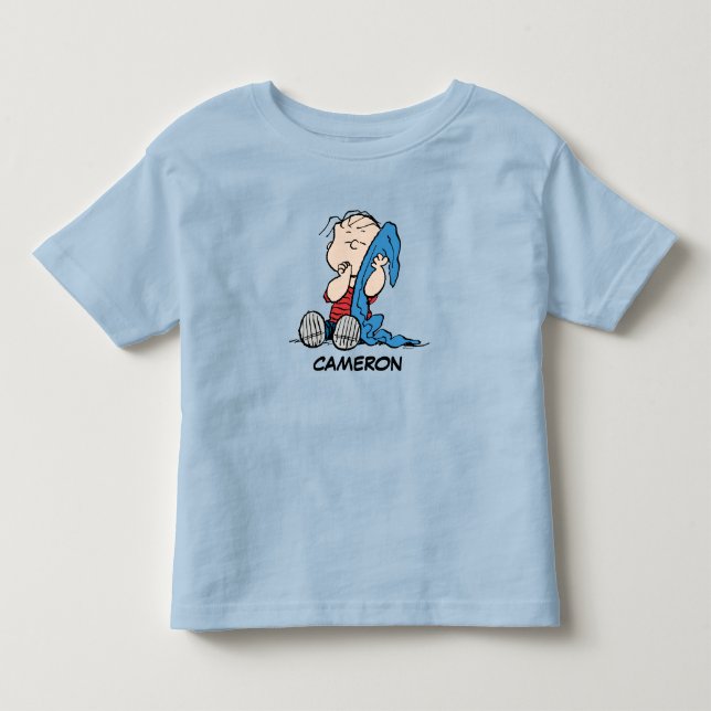 Camiseta De Bebé Cachorros | Linus y su manta (Anverso)