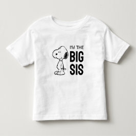Camiseta De Bebé Cachorros Snoopy | Soy la Hermana Mayor