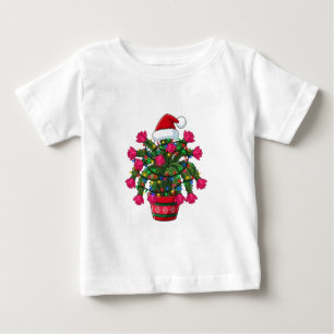 Camiseta De Bebé Cactus de Navidad Schlumbergera Bridgesii Fiesta