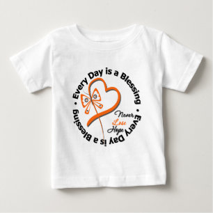 Camiseta De Bebé Cada día es una bendición - espere la leucemia