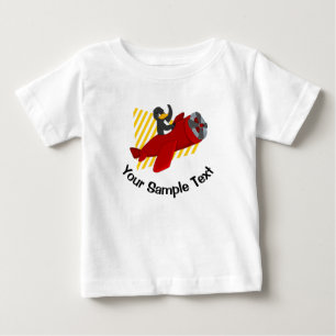 Camiseta De Bebé Cadena de llaves de pingüino volador