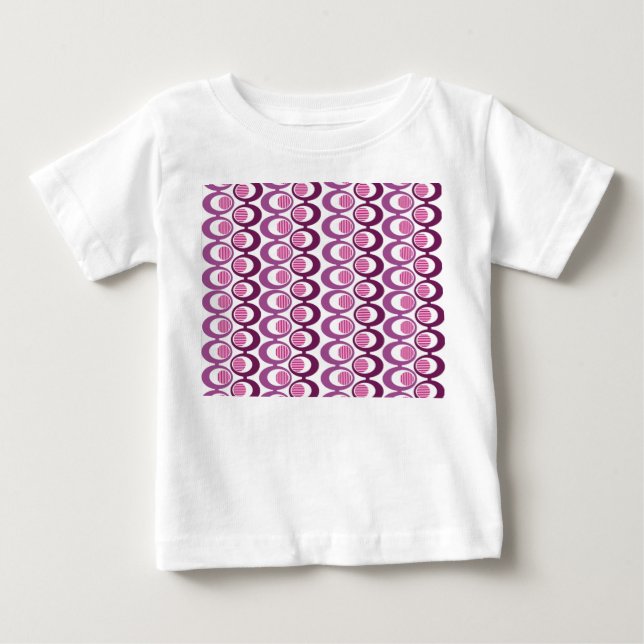Camiseta De Bebé Cadenas ovaladas púrpura (Anverso)