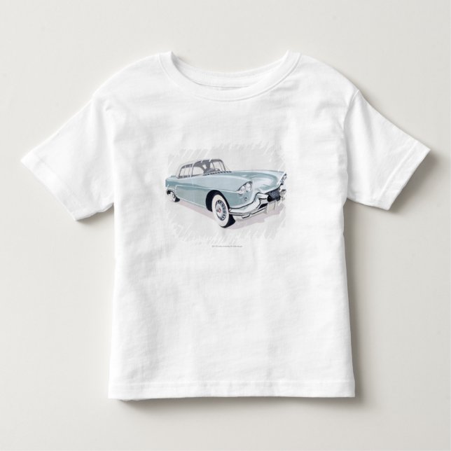 Camiseta De Bebé Cadillac 1957 con la silueta del conductor dentro (Anverso)
