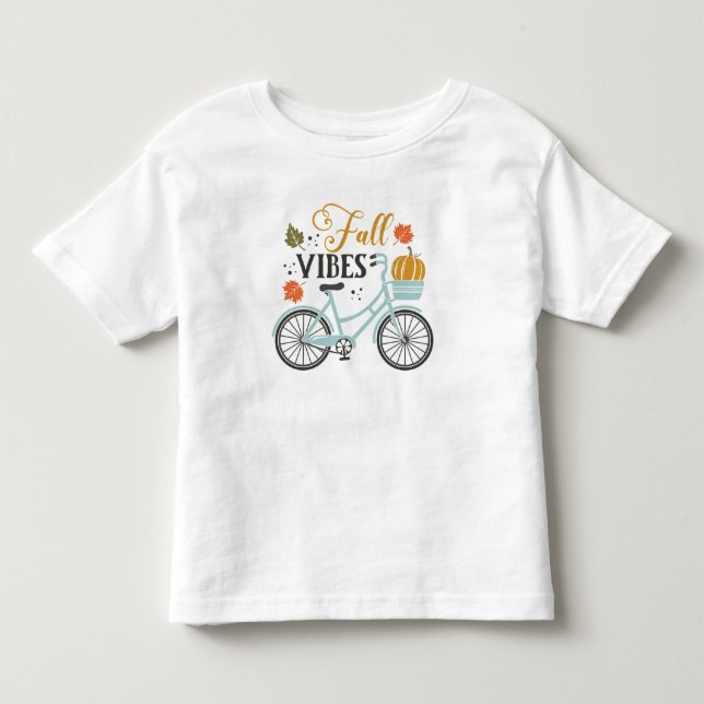Camiseta De Bebé Cae Vibes Por Bicicleta (Anverso)