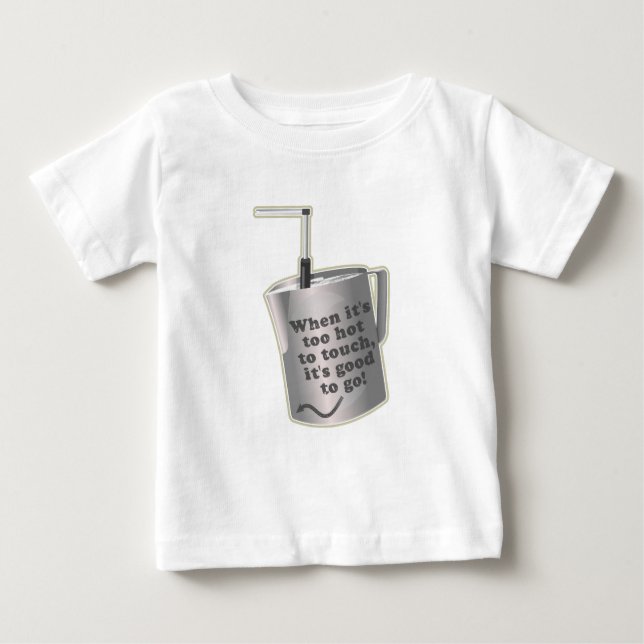 Camiseta De Bebé Café Barista leche leche caliente jugo (Anverso)