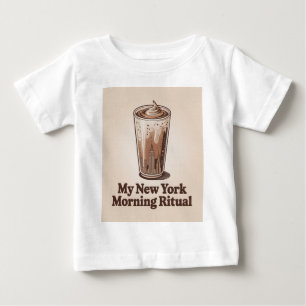 Camiseta De Bebé Café Helado y Caos de la Ciudad Nueva York