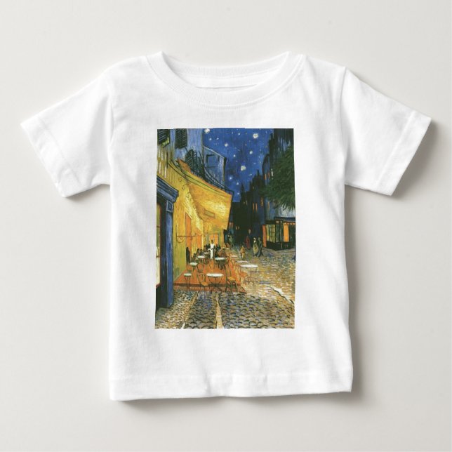 Camiseta De Bebé Cafe Terrace - Vincent van Gogh (Anverso)