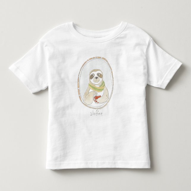 Camiseta De Bebé Caffeinated Cutie | Esbozo (Anverso)