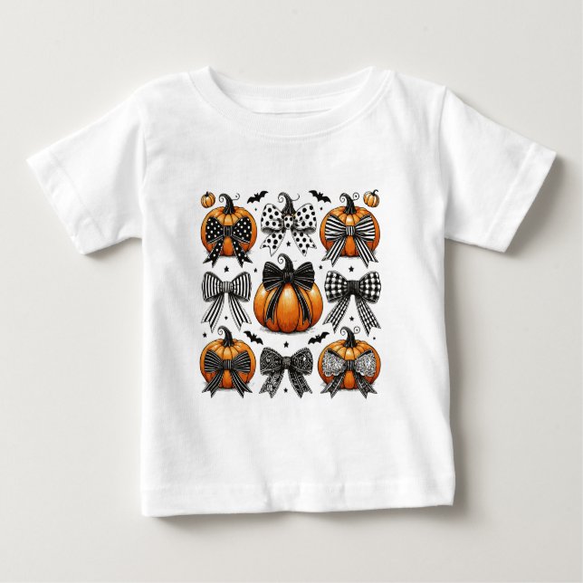 Camiseta De Bebé Caída de la Calabaza (Anverso)