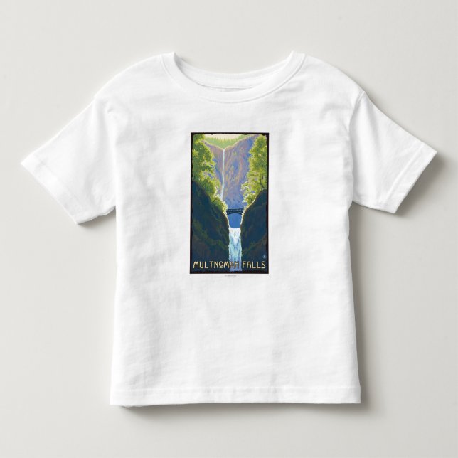 Camiseta De Bebé Caídas de Multnomah, OregonMaiden de las caídas (Anverso)