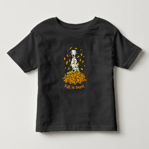 Camiseta De Bebé Caídas Sale de Dalmatian (negro 1) Perro Jugando C