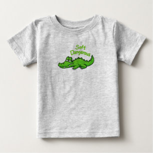 Camiseta De Bebé Caimán Sonriente Divertido y Alegre - Suave pero P