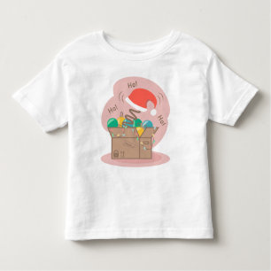Camiseta De Bebé Caja de artesanías con decoración de Navidades y s