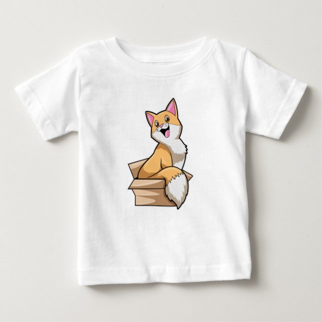 Camiseta De Bebé Caja de gatos (Anverso)
