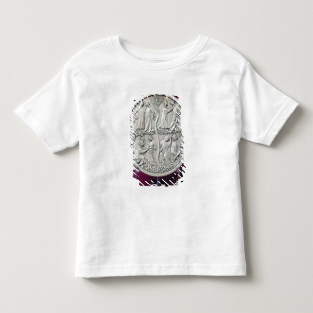 Camiseta De Bebé Caja del espejo que representa las escenas (Anverso)