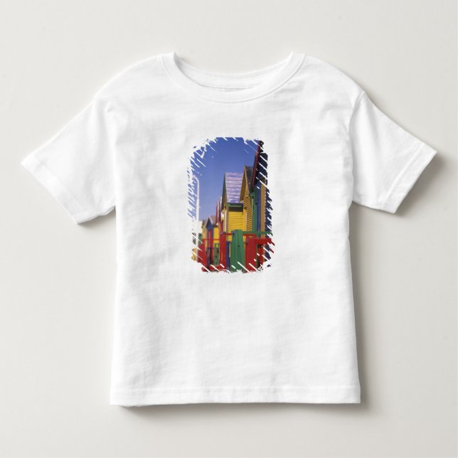 Camiseta De Bebé Cajas de baño de Muizenburg cerca de Ciudad del Ca (Anverso)