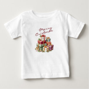 Camiseta De Bebé Cajas de regalos de Navidad Artwork