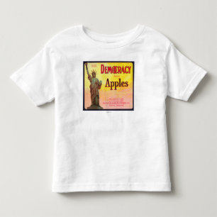 Camiseta De Bebé Cajón LabelDufur de Apple de la democracia, O