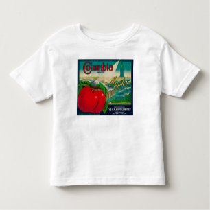 Camiseta De Bebé Cajón LabelYakima, WA de Columbia Apple