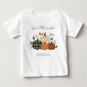 Camiseta De Bebé Calabacita de Gigi Halloween Bebé Niñ@