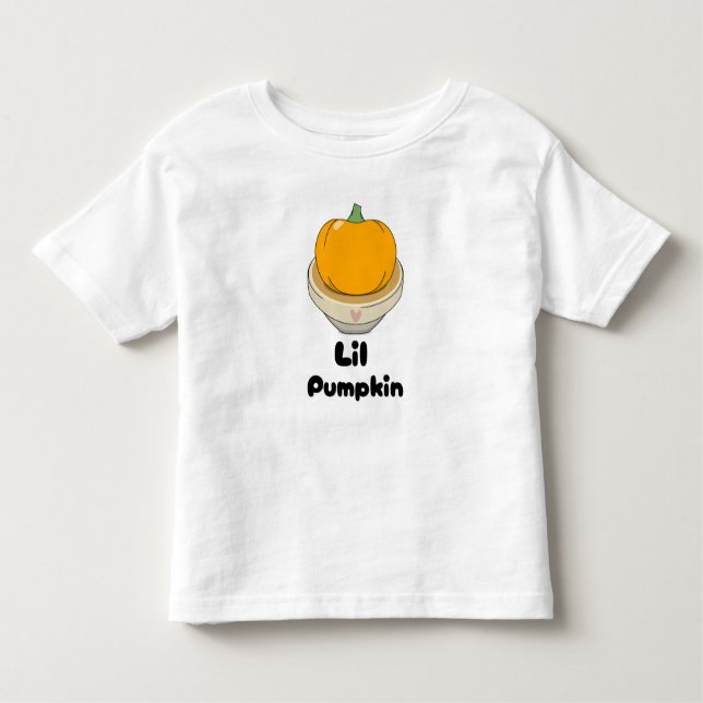 Camiseta De Bebé Calabacita/Lil Pumpkin (Anverso)