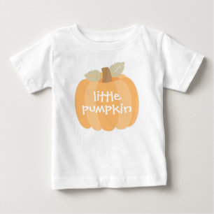 Camiseta De Bebé Calabacita Otoño Halloween o Cumpleaños Bebé