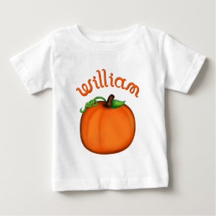 Camiseta De Bebé Calabaza anaranjada linda para Guillermo