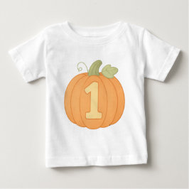 Camiseta De Bebé Calabaza Cuta Número Uno Pastel Caída Primer Cumpl