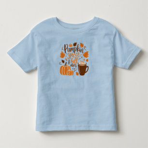 Camiseta De Bebé Calabaza de especias y batas de otoño