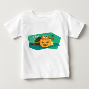 Camiseta De Bebé Calabaza de Gato