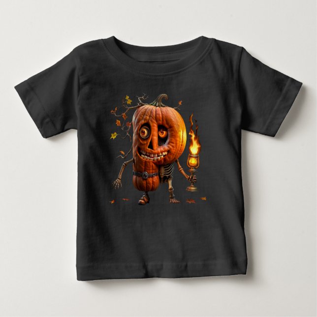 Camiseta De Bebé Calabaza de Halloween (Anverso)