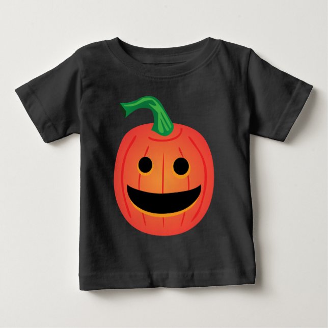 Camiseta De Bebé Calabaza de Halloween (Anverso)