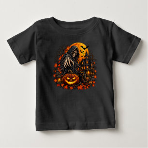 Camiseta De Bebé Calabaza de la Parca de Halloween