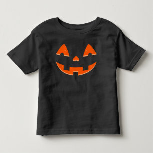 Camiseta De Bebé Calabaza de Naranja Ojos y Boca - Halloween