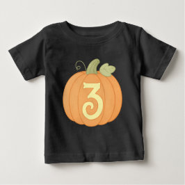 Camiseta De Bebé Calabaza de otoño 3 cumpleaños | Halloween Party