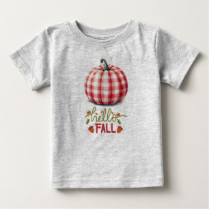 Camiseta De Bebé Calabaza de platillo de chicharrón lindo hola otoñ