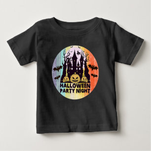 CAMISETA DE BEBÉ CALABAZA ESPELUZNANTE - NOCHE DE FIESTA DE HALLOWE
