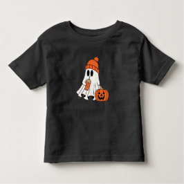 Camiseta De Bebé Calabaza Fantasma Escarcha Rociosa Pequeña Camiset