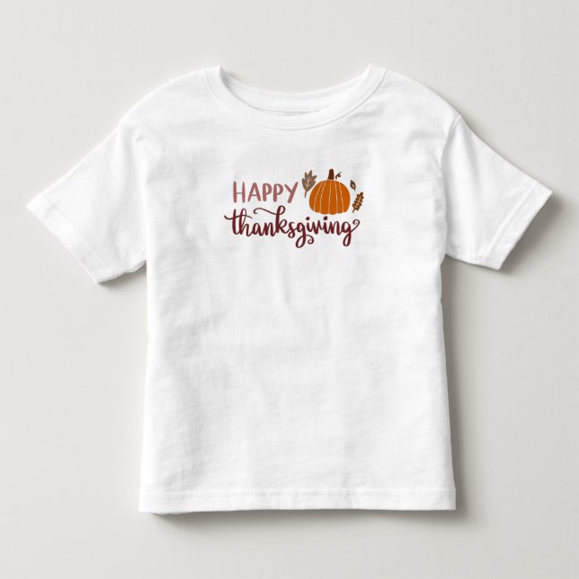 Camiseta De Bebé Calabaza feliz de Acción de Gracias (Anverso)